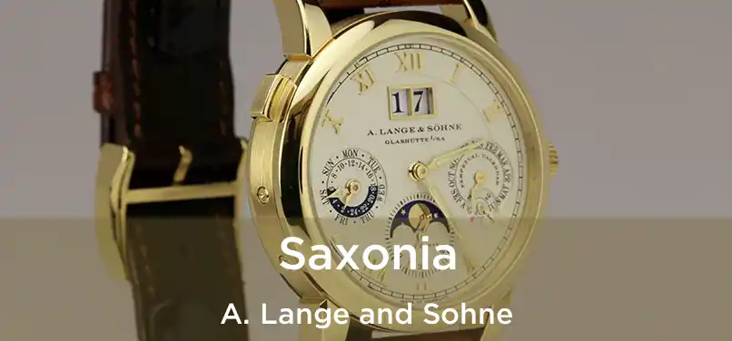  Saxonia A. Lange and Sohne